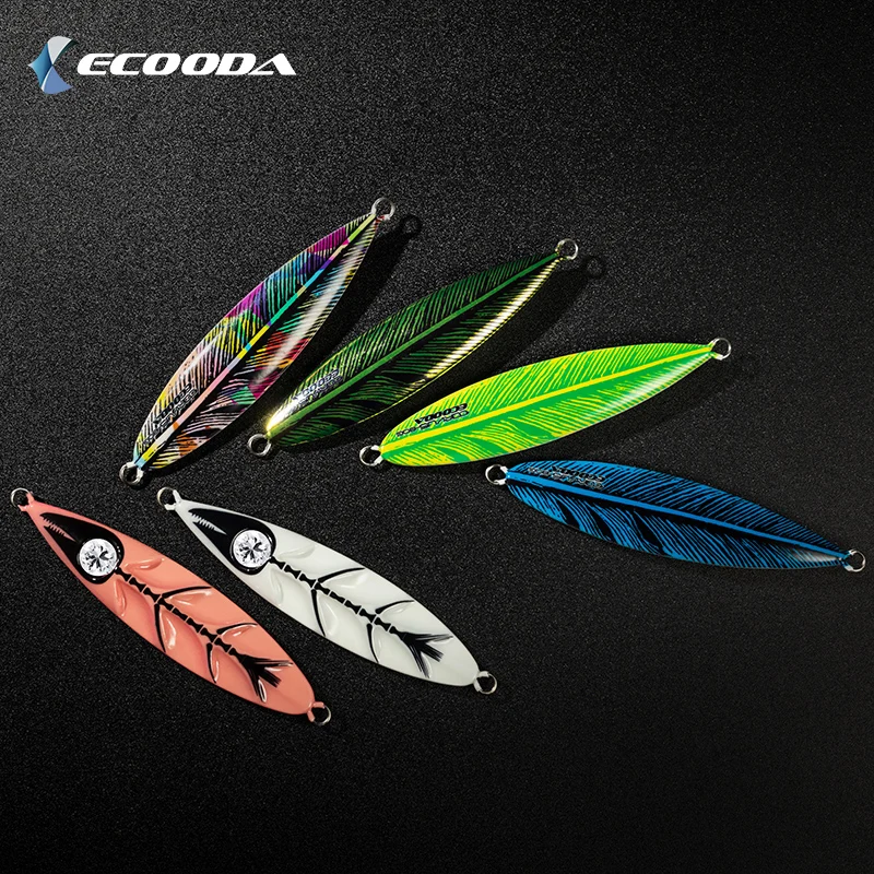 

ECOODA Corvus Slow Pitch Jigging Lure 80g/120g/150g/200g/260g Slow Metal Jig Luminous Jig