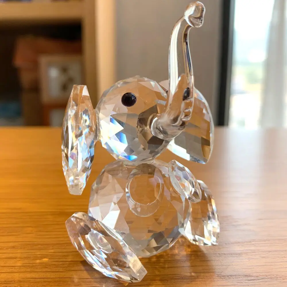 Gleam K9 Crystal Mini Crystal Elephant Animal Figurine Crystal Figurine