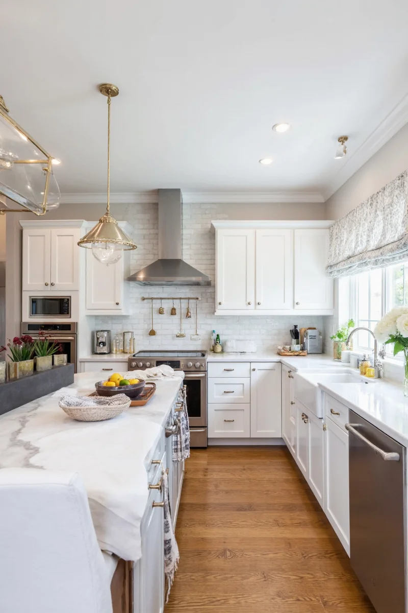 Small kitchen after remodeling - bright and airy