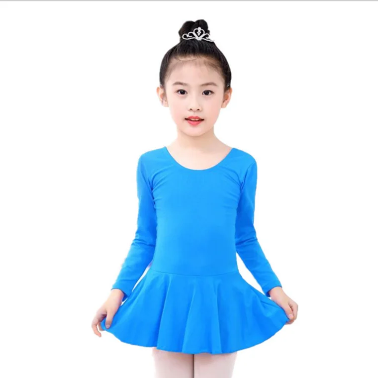 

Professional children Competition Girls Ballet Leotards With Cotton Skirts dance clothes