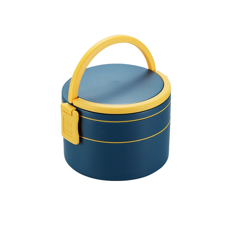 

Microwave oven using wheat straw lunch box double-layer container with tableware