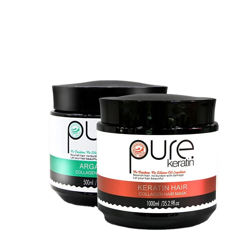 

Pure hair mask repair the dry damaged hair treatment mask, Green and red