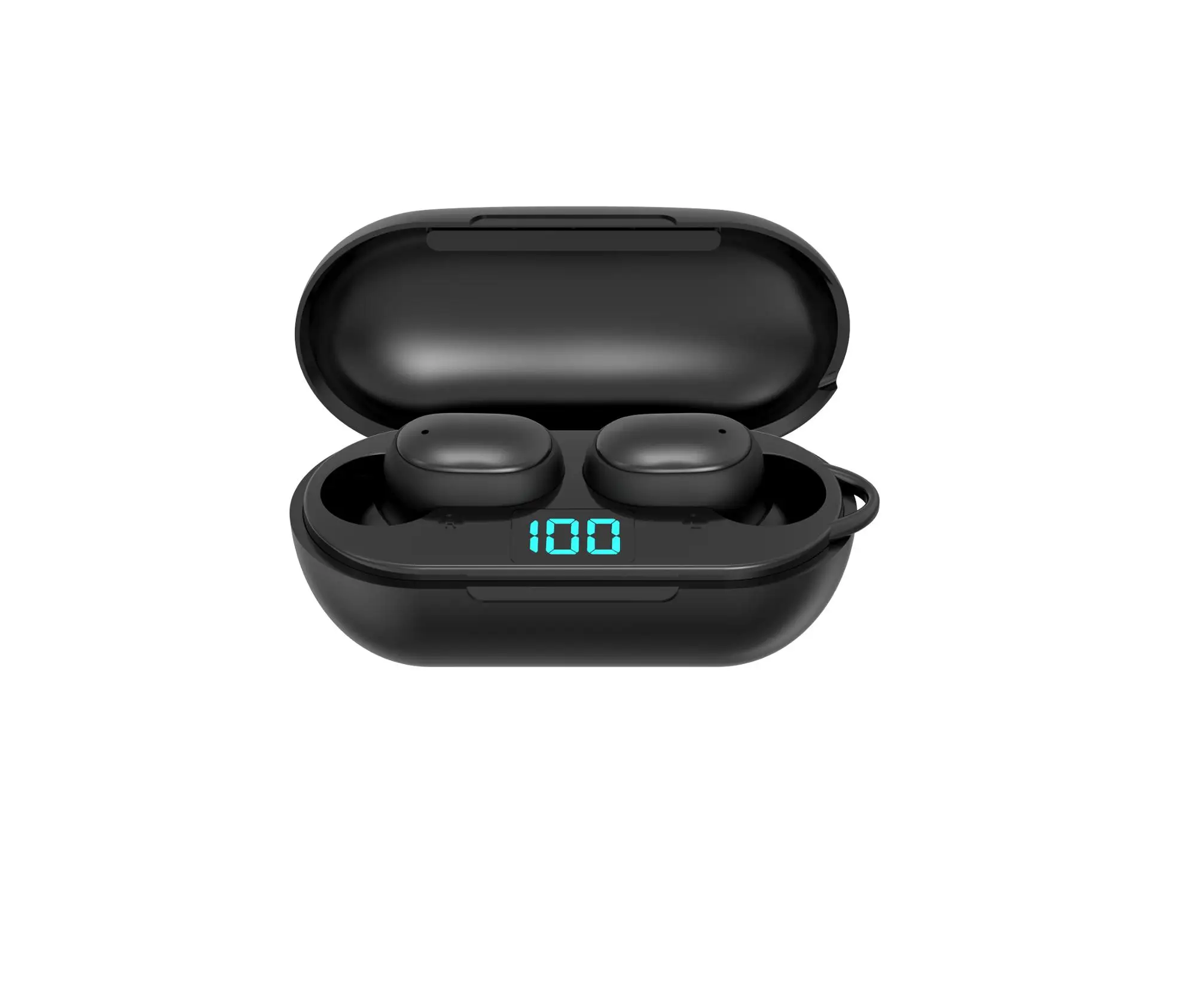 

Mini Earbuds TWS Earphone Wireless Headphone Electronics i7s/i8x/i11 /i9s/i10/ i12/ i9 H6 Headset with LED Display Aud, Black