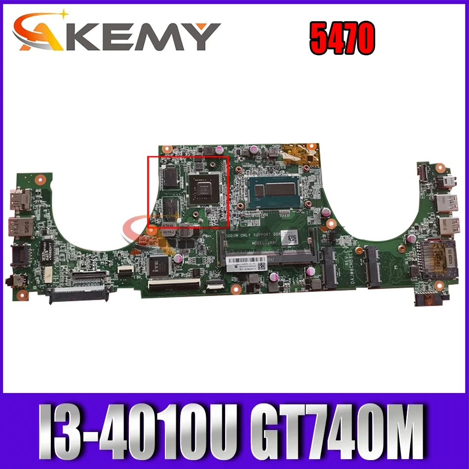 

Akemy DAJW8CMB8E1 CN-002DY8 002DY8 02DY8 FOR Dell Vostro 5470 Laptop Motherboard SR16Q I3-4010U GT740M tested