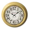 Large vintage style skeleton frame French garden clock.