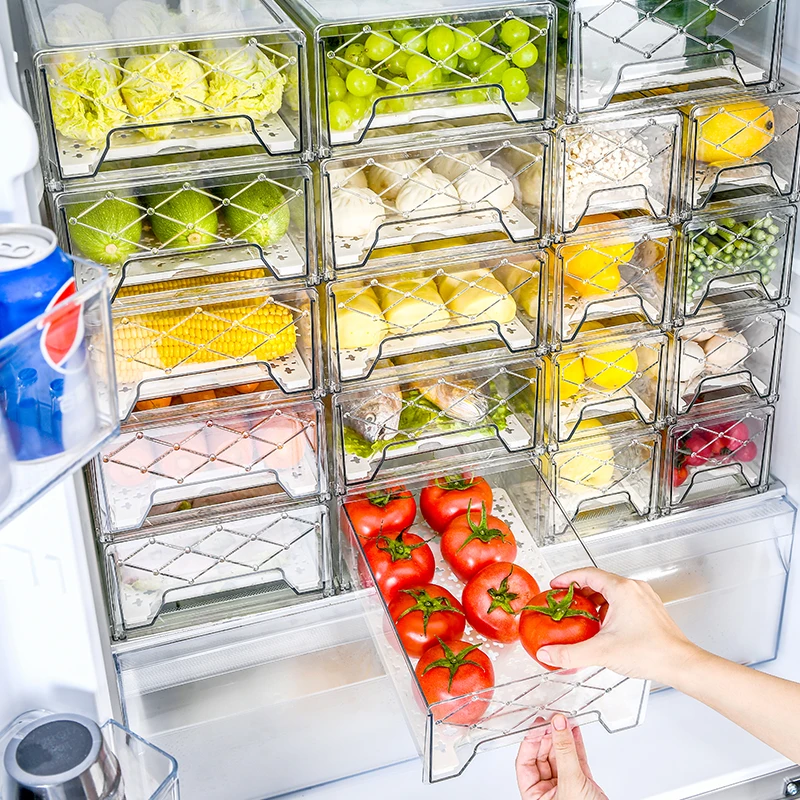 

drawer fridge organizer food storage boxes for fridge