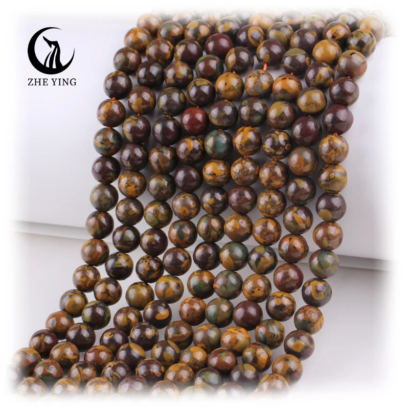 

Zhe Ying 6/8/10mm Nuwa Stone beads heailing crystal gemstone bracelet natural stone Nuwa beads