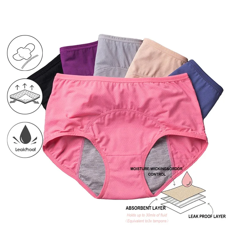 

Woman Bragas menstruales para mujer physiological leak proof panties Menstrual period roupa interior underwear menstrual panty
