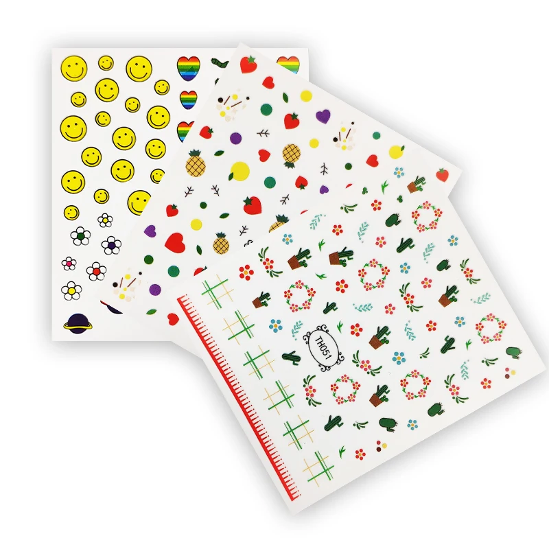 

Beauty Sticker Factory Custom Nail Art Colorful Nail Sticker Nail Decoration Decals, Customers' requirements
