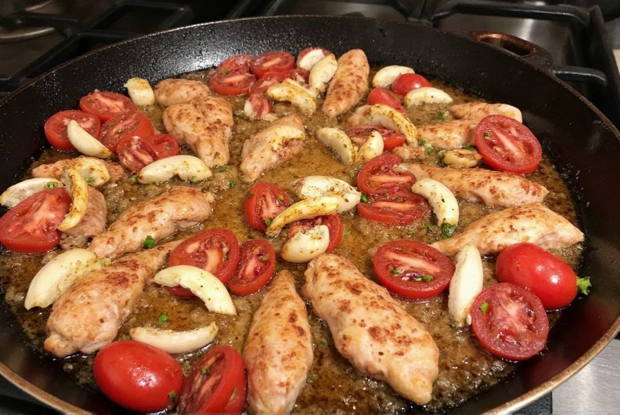 Grilled chicken with olives and lemon slices