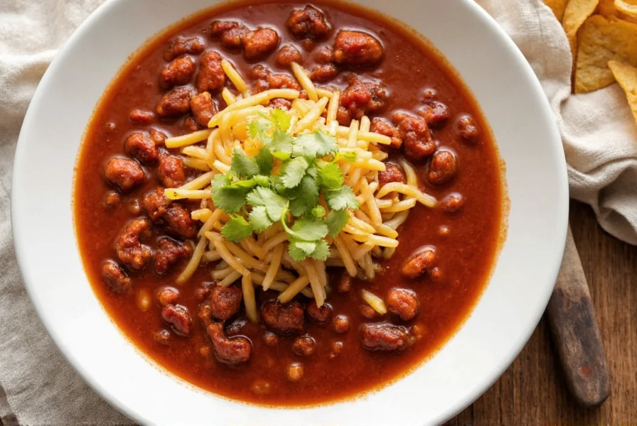 Beef stew with red chili Colorado sauce