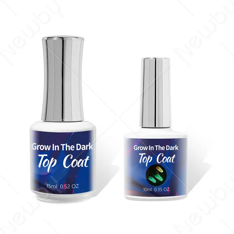 

2021 High Quality Hot Sale Luminous Gel Nail Polish UV LED No Glow In The Dark Nail Top Coat Private label