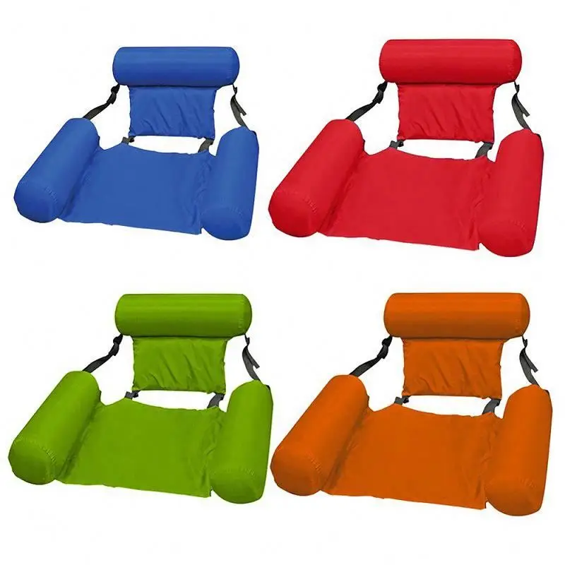 

inflatable water hammock DRqk Summer Water Lounger Floating Bed