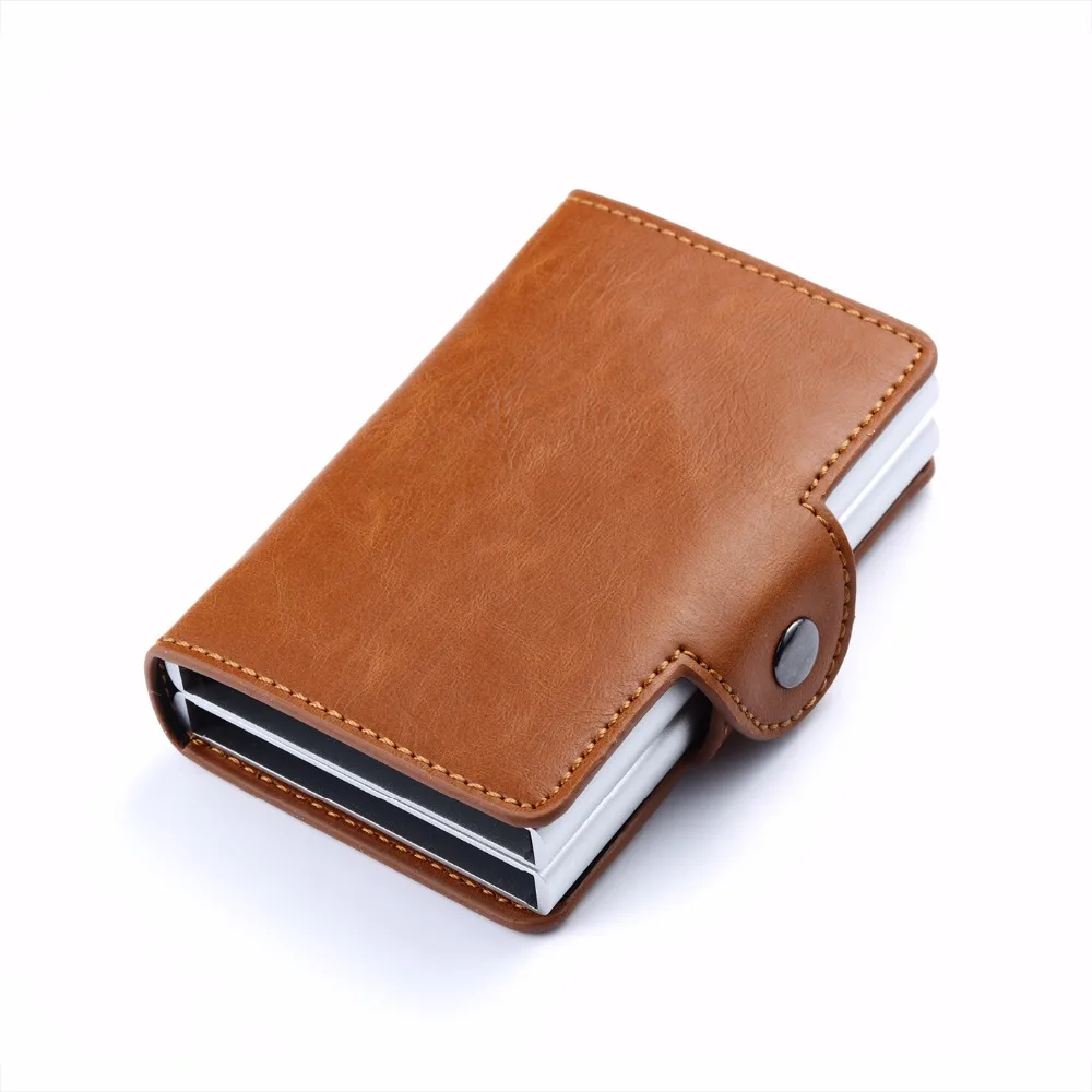 

Hot Selling Men Leather Credit Card Wallet Business Card Holder, Black,brown,coffee,blue,red