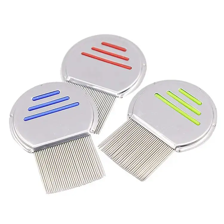 

Hot selling private label hair anti lice comb high quality lice comb metal for women professional lice comb