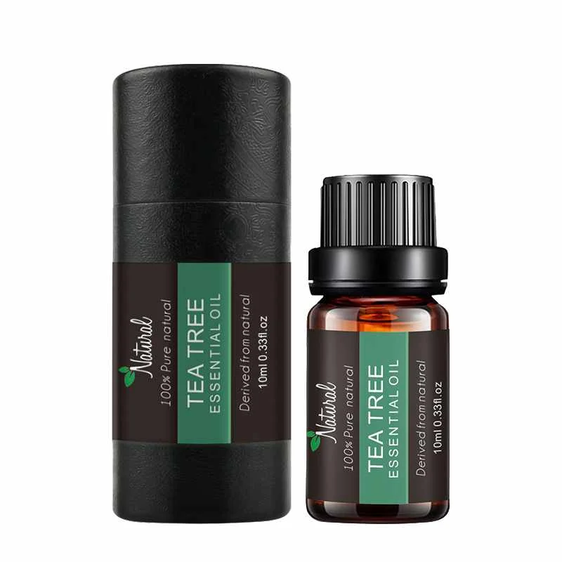 

Hot Selling 10ml Organic Essential Oils 100 % Pure Therapeutic Grade Tea Tree Oil Own Label Essential Oil for Skincase