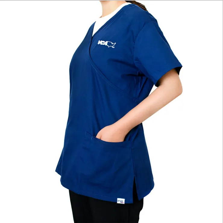 

Pet beautician work clothes breathable soft professional beautician robe pet medical work clothes, Dark blue,light blue,dark green