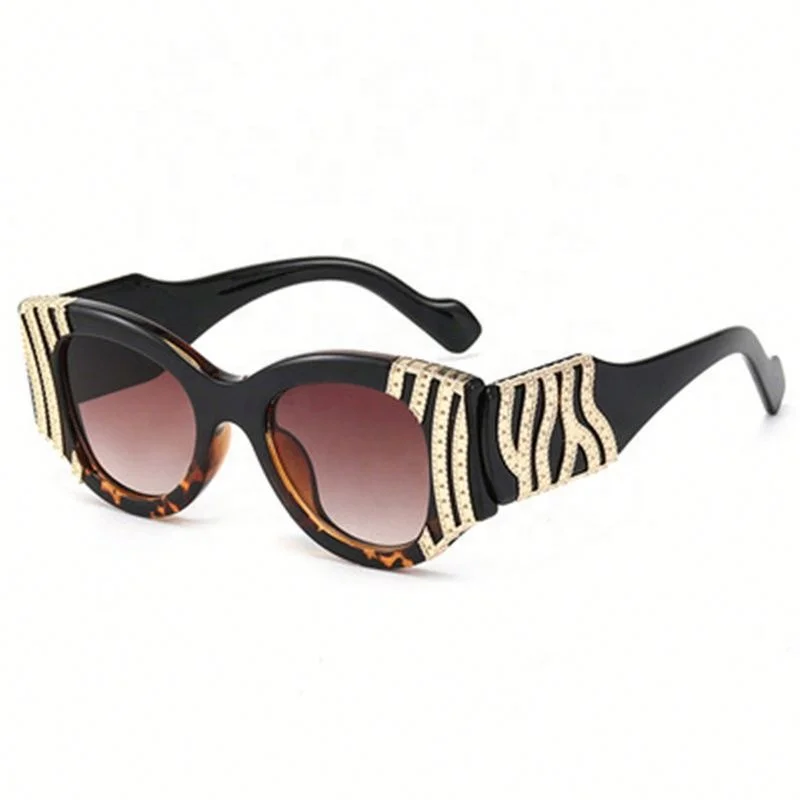 

Jhsport Metal Personality Oversized Frame Sunglasses, 7 colors