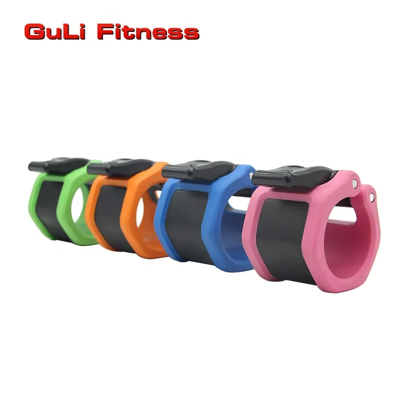 

Barbell Collar 25mm/28mm/30mm/50mm Colorful Weightlifting Clips Barbell Collars bar locking Quick Release Clamp, Red, blue, green, pink, orange ,customized