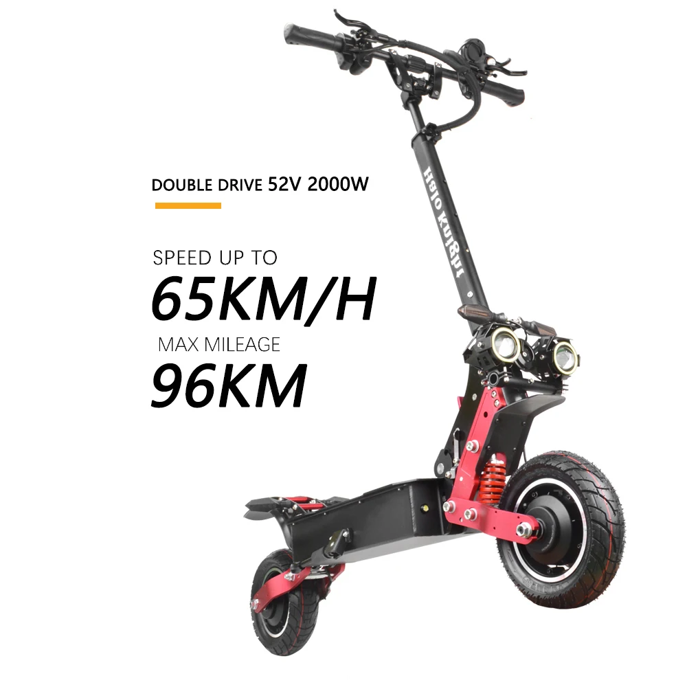

Elwctric Scooter Adult Trotinette Electrique 52V 2000W CZ Warehouse Halo Knight T108
