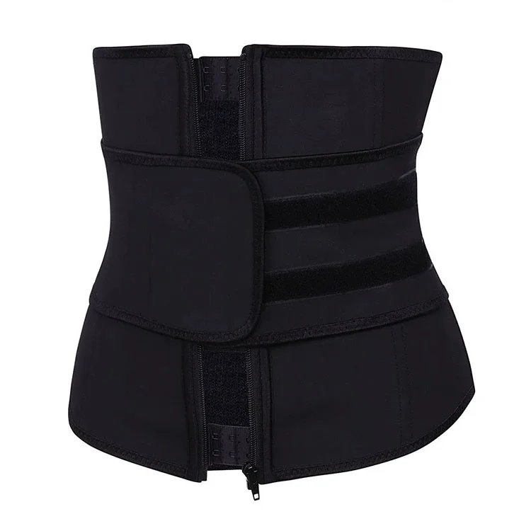 

fitness waist trainer belt belly belt waist trainer compression belt waist trainer, Black