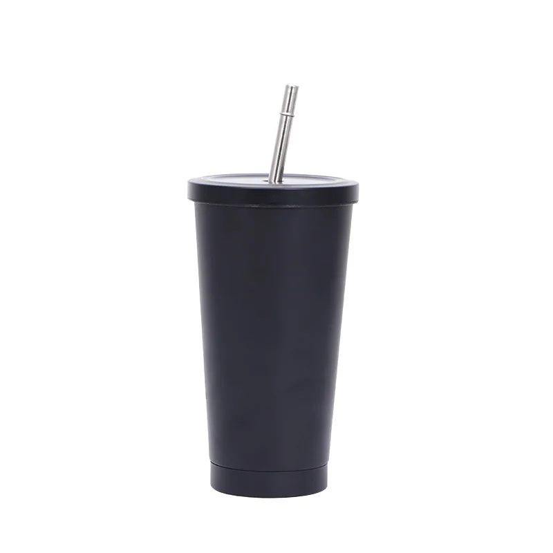 

Custom logo 16oz black and gold matte reusable cold color changing cups tumbler with lid and straw, Multiple colors acceptable