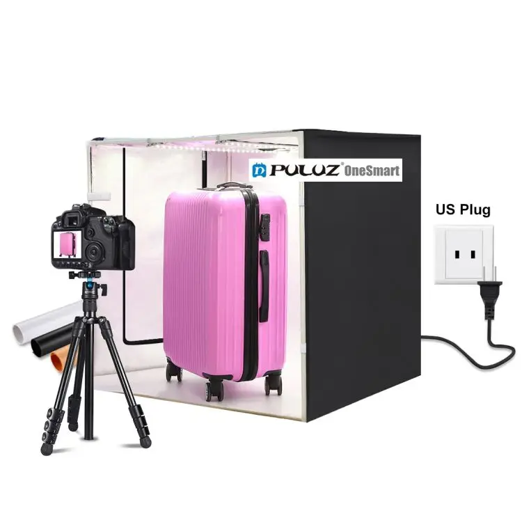 

print logo PULUZ 80cm Photo Studio Equipments Backdrop Stand Photography Light Studio Box Portable Photo Studio Set