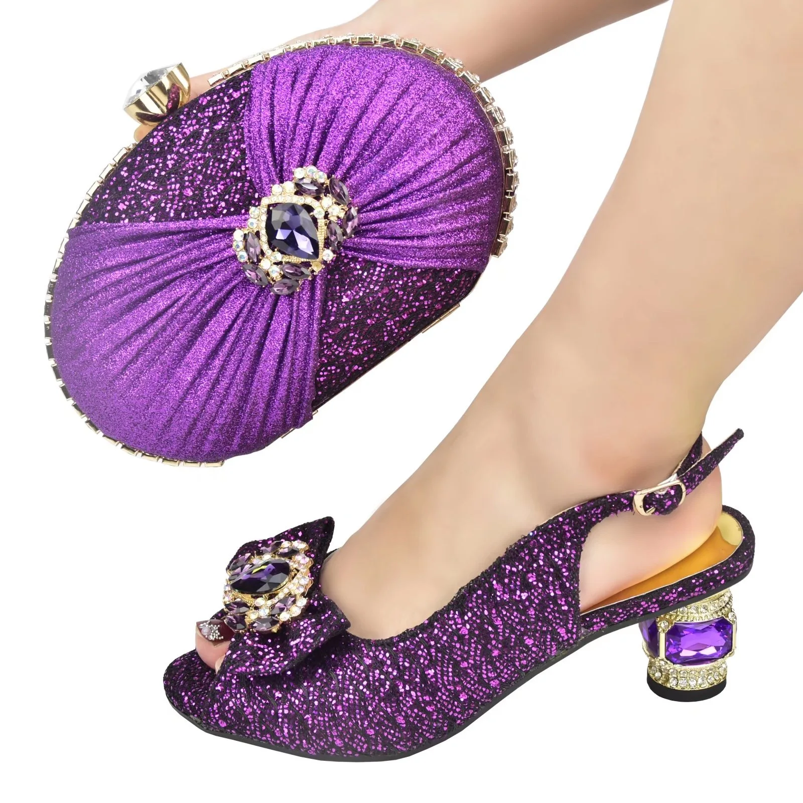 

pink latest Italian matching shoes and bag set ladies shoes and bag to match for Nigerian wedding