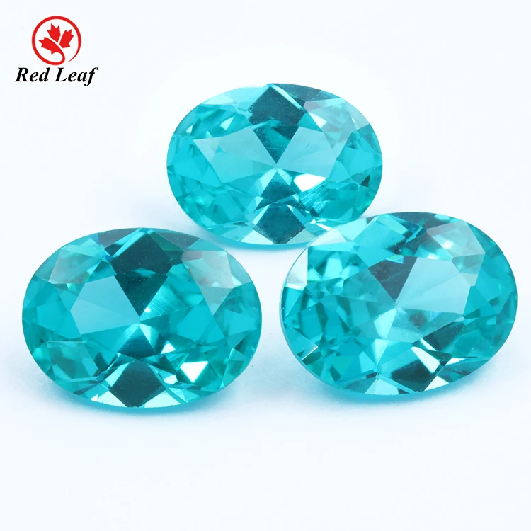 

Redleaf Jewelry nanosital paraiba turmalina stones Oval Shape green tourmaline gemstone prices synthetic paraiba tourmaline