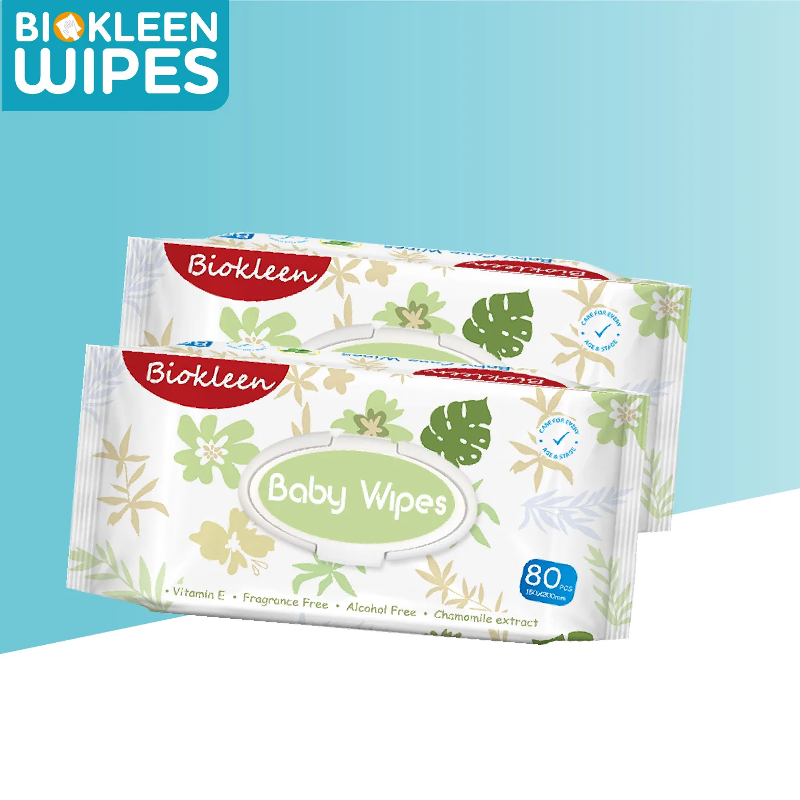 

Biokleen Baby Care Wet Tissue Wipes For Baby 100% Cotton Material