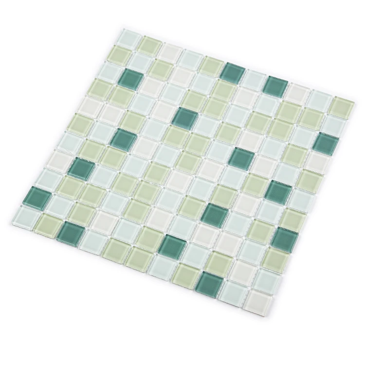 Moonight Hot Sale 4mm Mixed Color Modern Style Mosaic Shower Wet Bar Tile