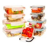 

Professional glass lock food container bento lunch box set for wholesales