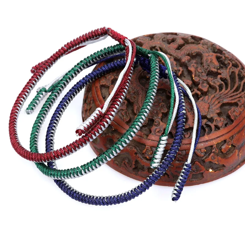 

2020 NEW arrival braided rope bracelet mixed colors braided bracelet handmade braided mens bracelet in good price, 21 various colors available