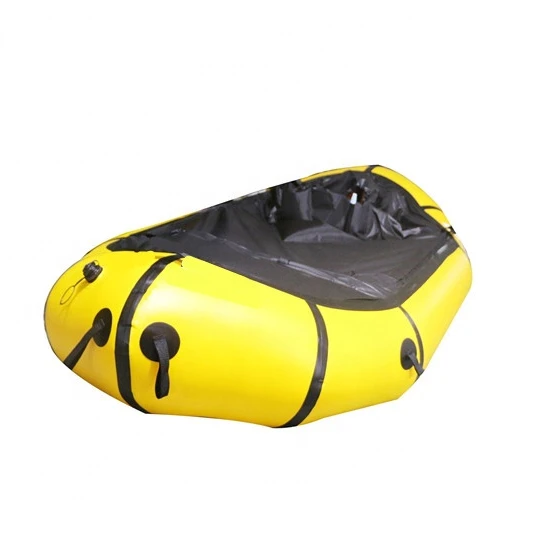 

2021 hot sale new design packraft made by 420D tpu and portable fold single inflatable kayak, All the customized tpu