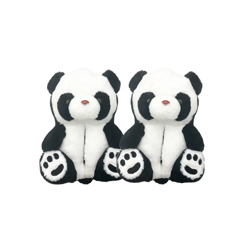 

New Arrival Wholesale Cozy Indoor Plush Teddy Bear Animal Slippers