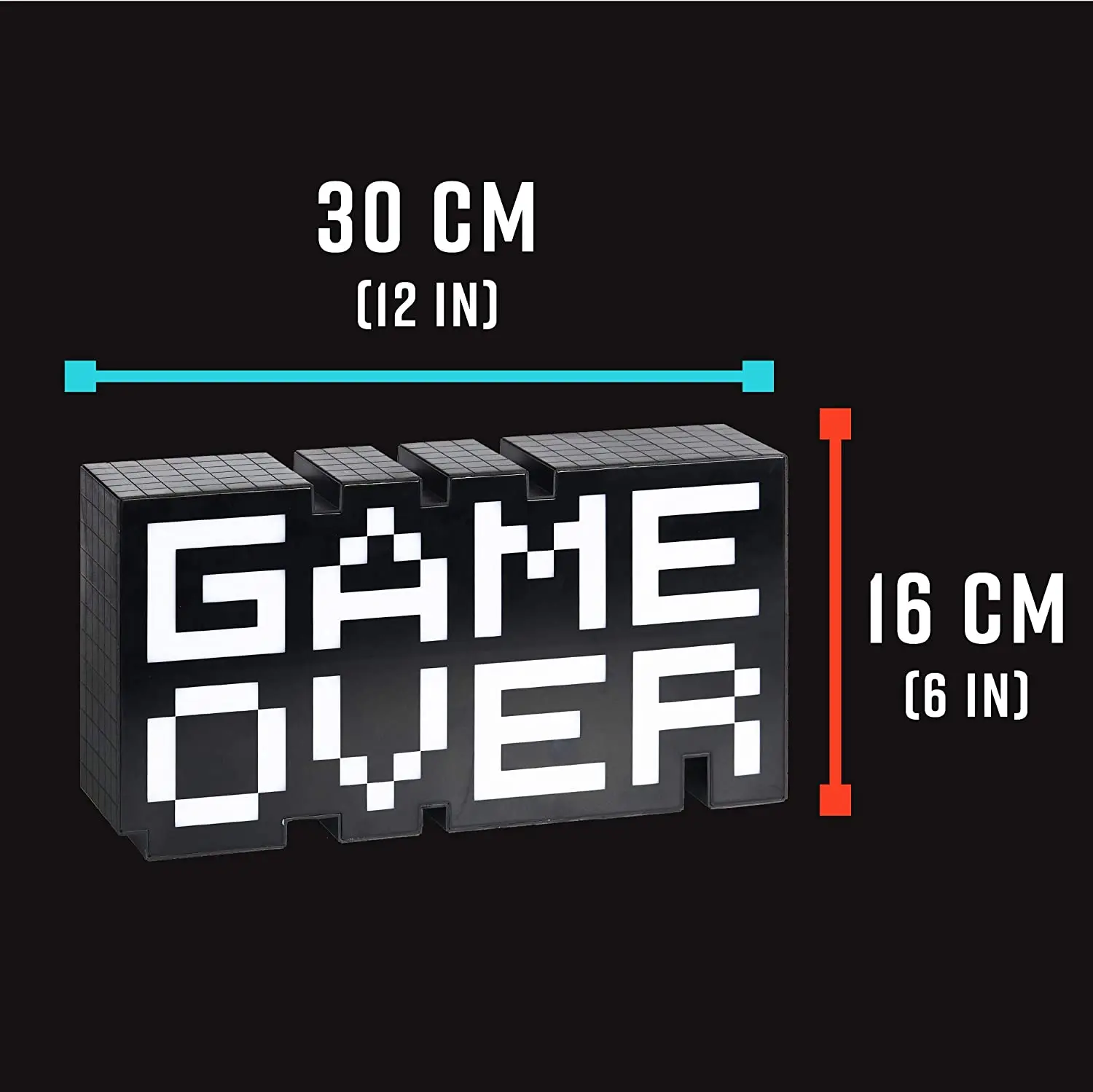 8 Bit Pixel Game Over Light Gaming Icon Led Light For Playstation4