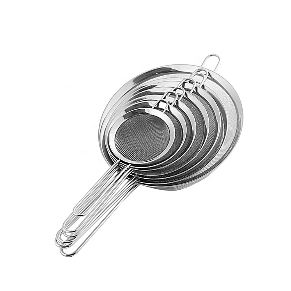 

Spider Strainer Skimmer Stainless Steel Ladle Wire Spoon with Long Handle/Spiral Mesh for Kitchen Cooking and Frying Food, Customized color