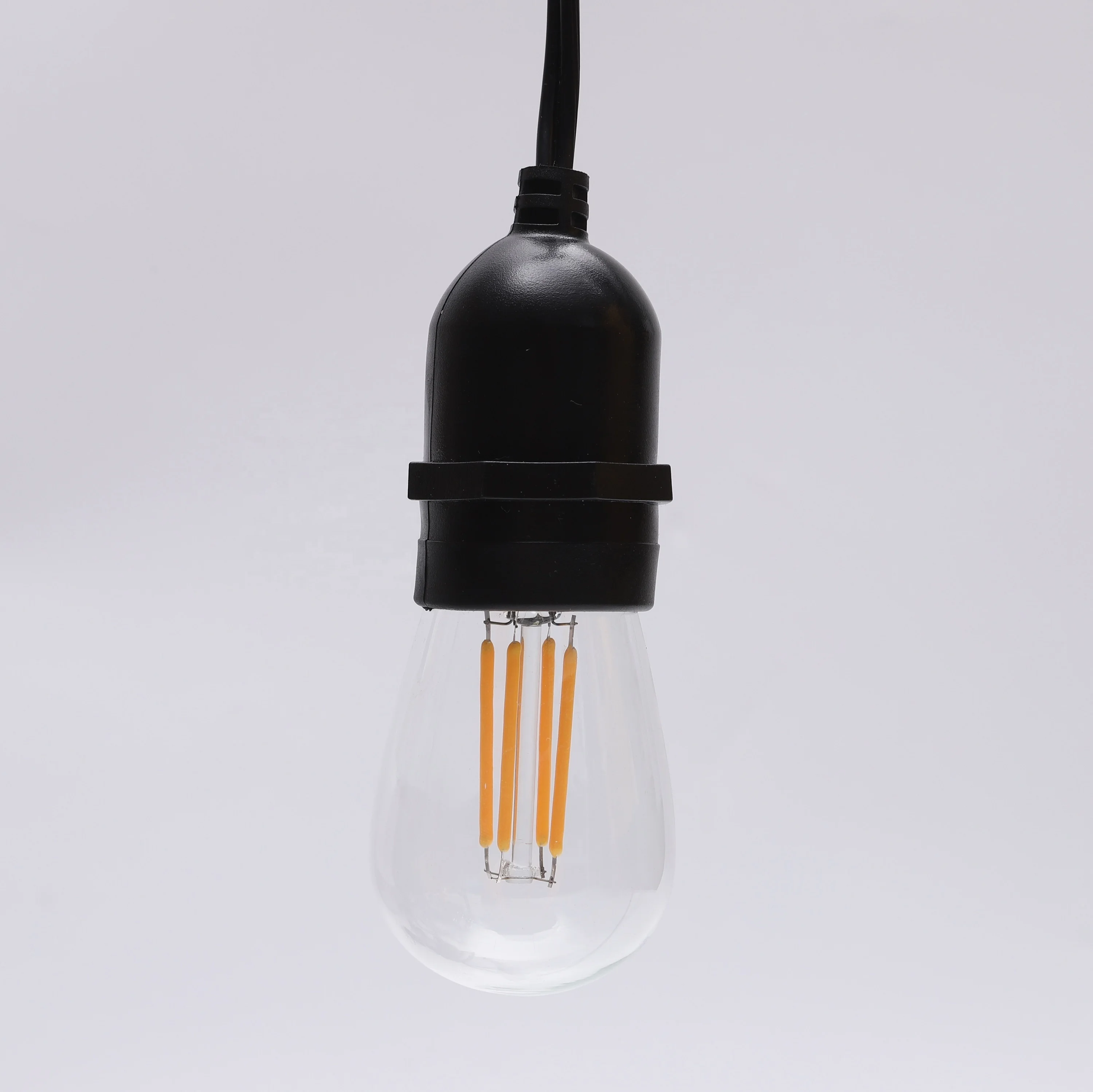 globe led light waterproof ST45 1.5W Filament led lamp bulbs Pear shaped lamp for LED drop string light Christmas use