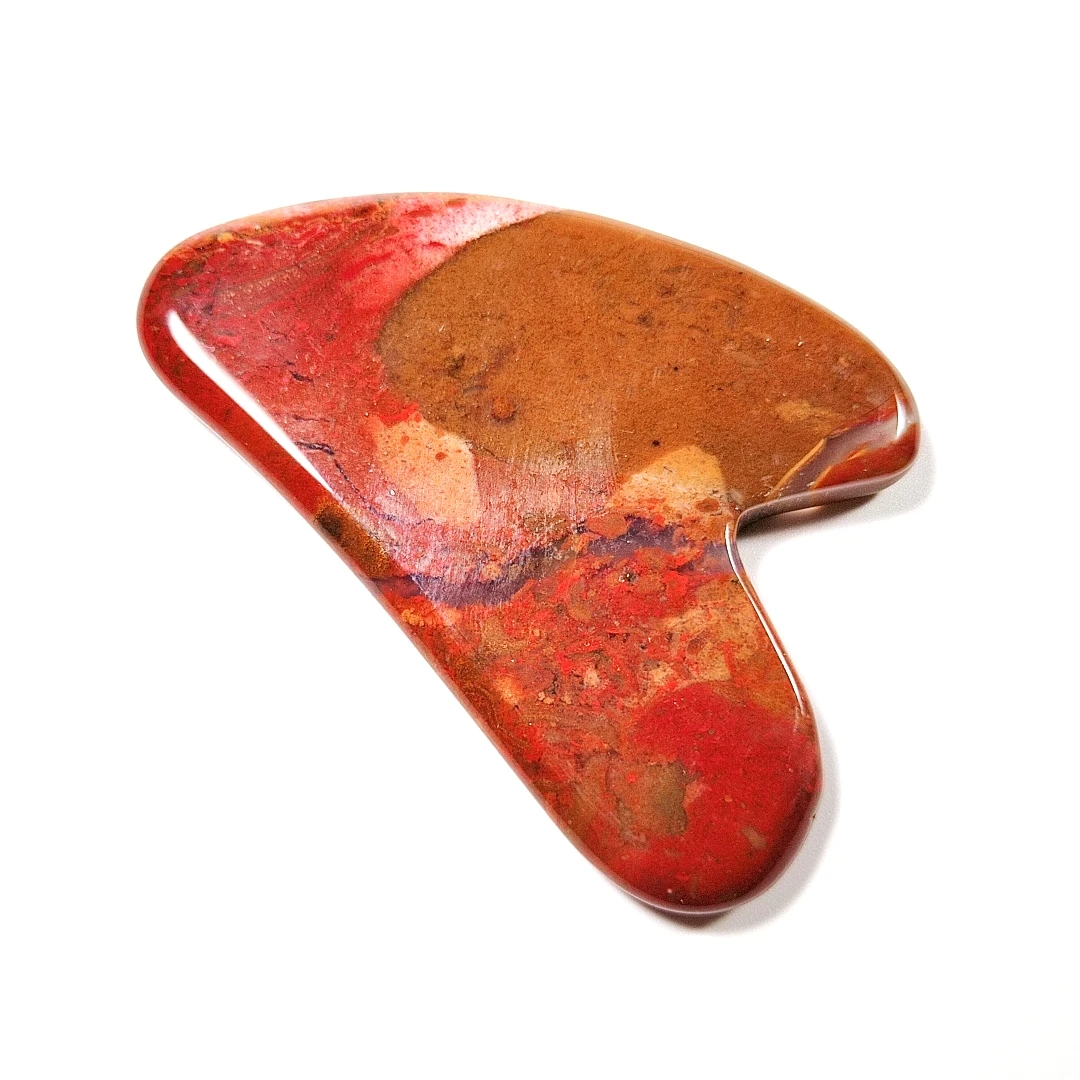 

Favorable price mookaite jasper heart shaped gua sha custom massage