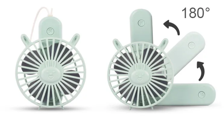 Double Head USB Car Fans Dual Interior ABS Fan Cooler Truck Universal 