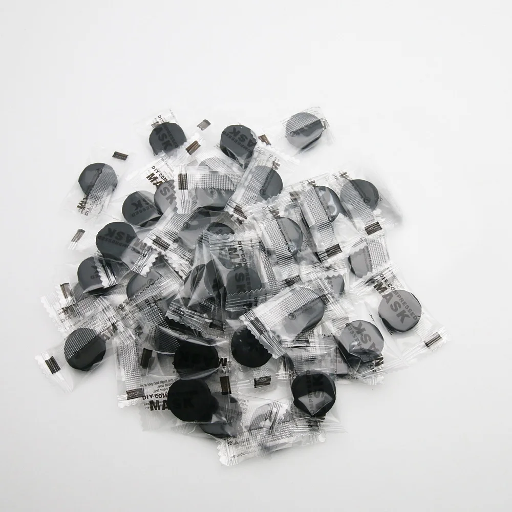 

2020 Korean Wholesale OEM DIY Compressed Dry Black Face Mask Beauty