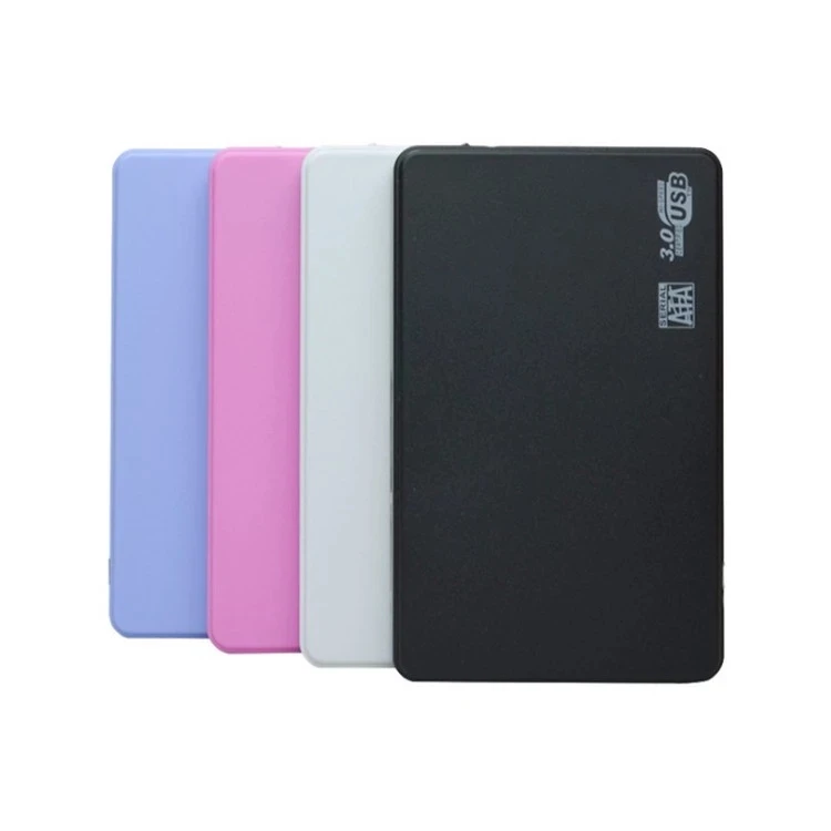 

Plastic External Hard Drive Enclosure Case SATA to USB 3.0 HDD 2.5 inch case box