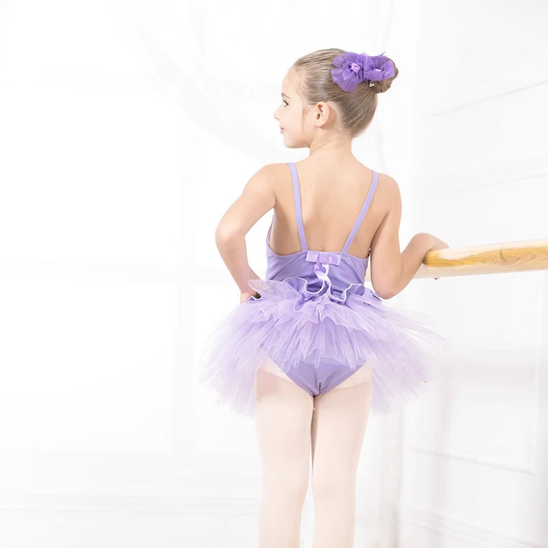 
2020 new Hot Sale High Quality cotton Girls dance dress Performance costume Professional leotard Ballet Tutu 