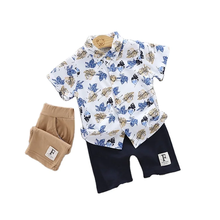 

Children's Shirt Clothing Summer 2021 Kids Boy Clothes Sets