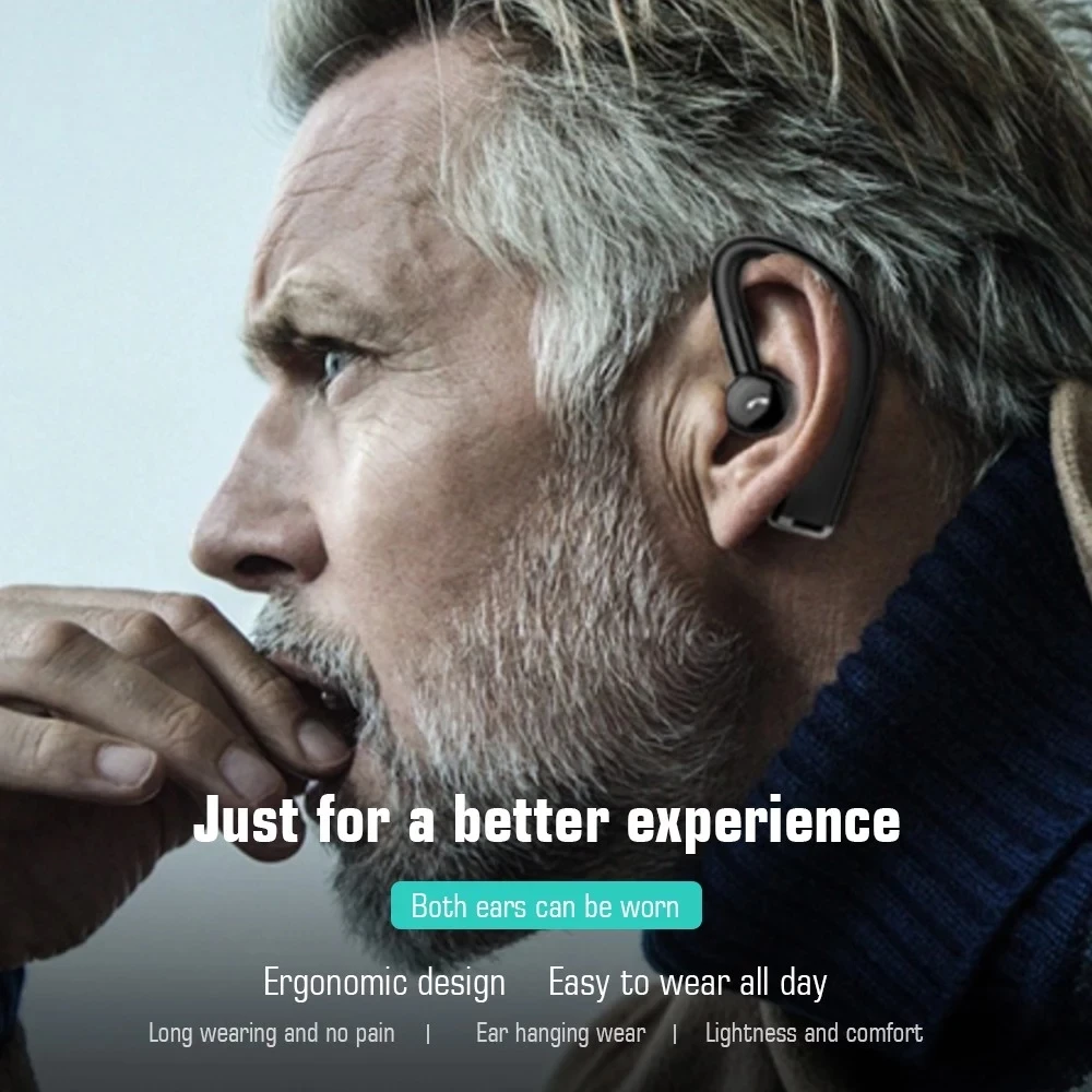 F680 Wireless Headphones Mini Smart Bluetooth 5.0 In-Ear Headset with Mic Handsfree Earbuds Fast Charging Compatible - ANKUX.COM