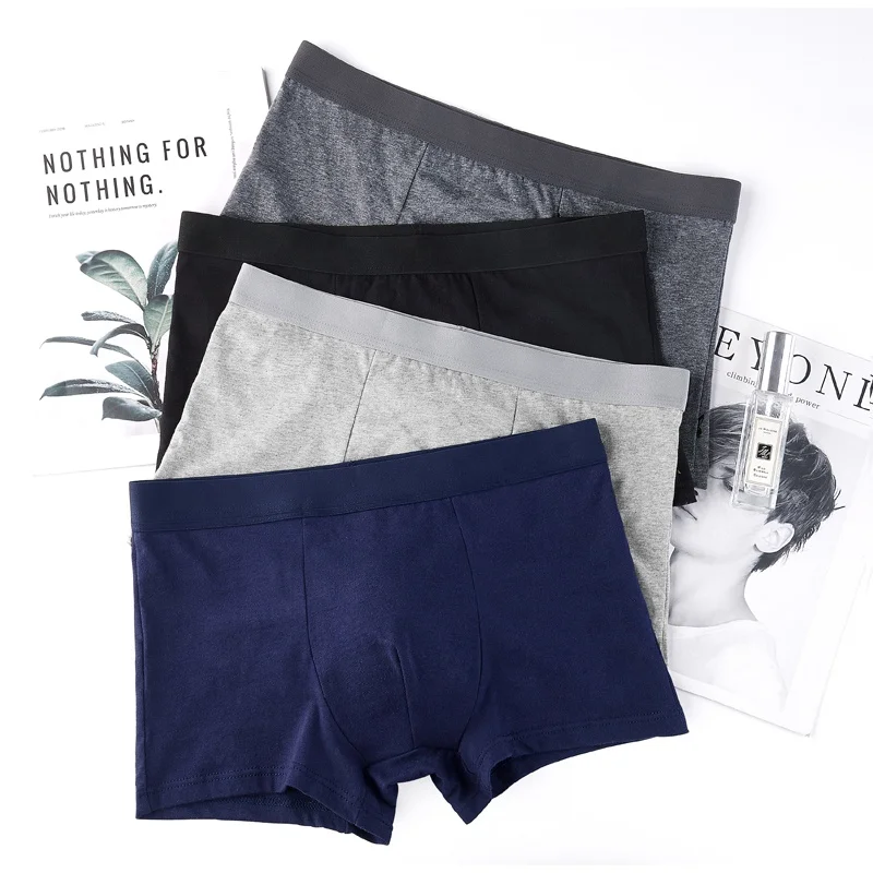

Factory Price no logo sexy soft cotton mens underwear boxer briefs