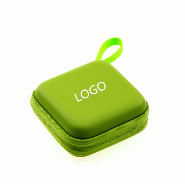 

New Fashion Style Small Zipper Waterproof Multifunction Personalized Reusable Custom Logo Travel Eva Hard Case Earphone Holder, Customized color