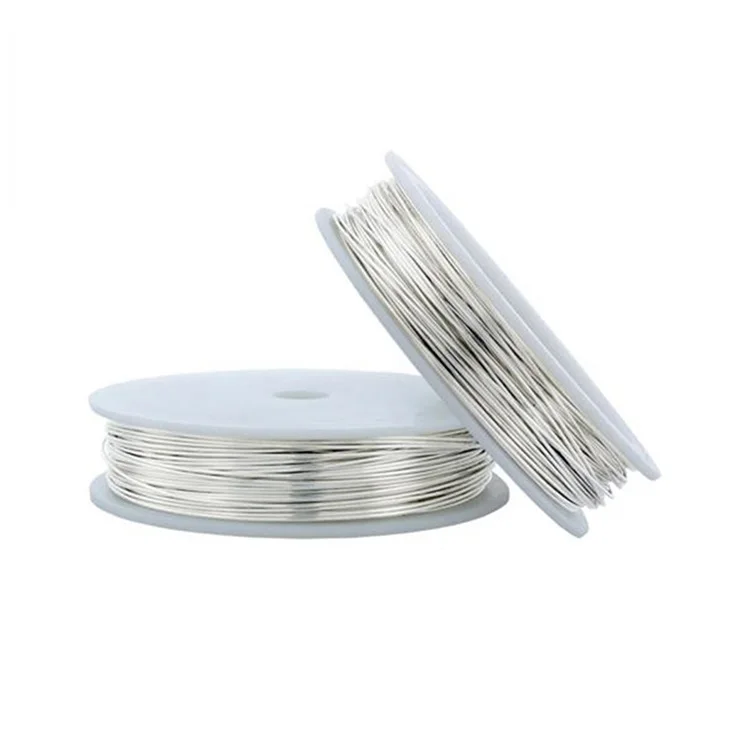 

wholesale High purity 99.999% occ pure sterling silver wire for silver jewelry