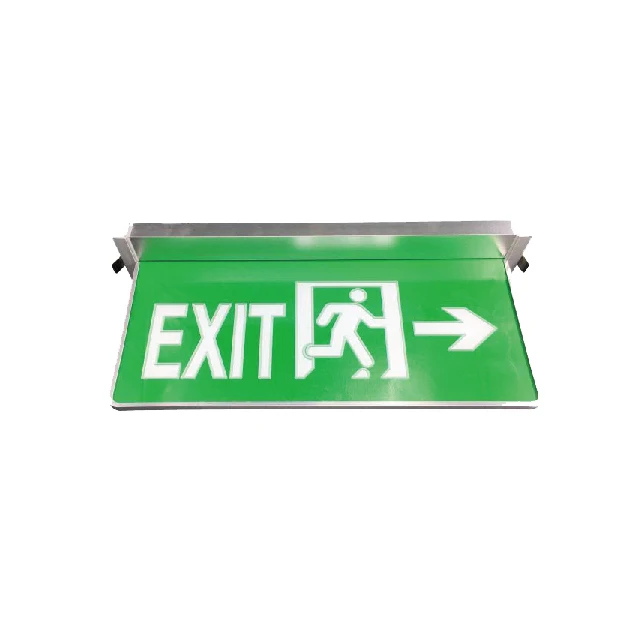 4W recessed emergency led exit light with lighting guide blade signs