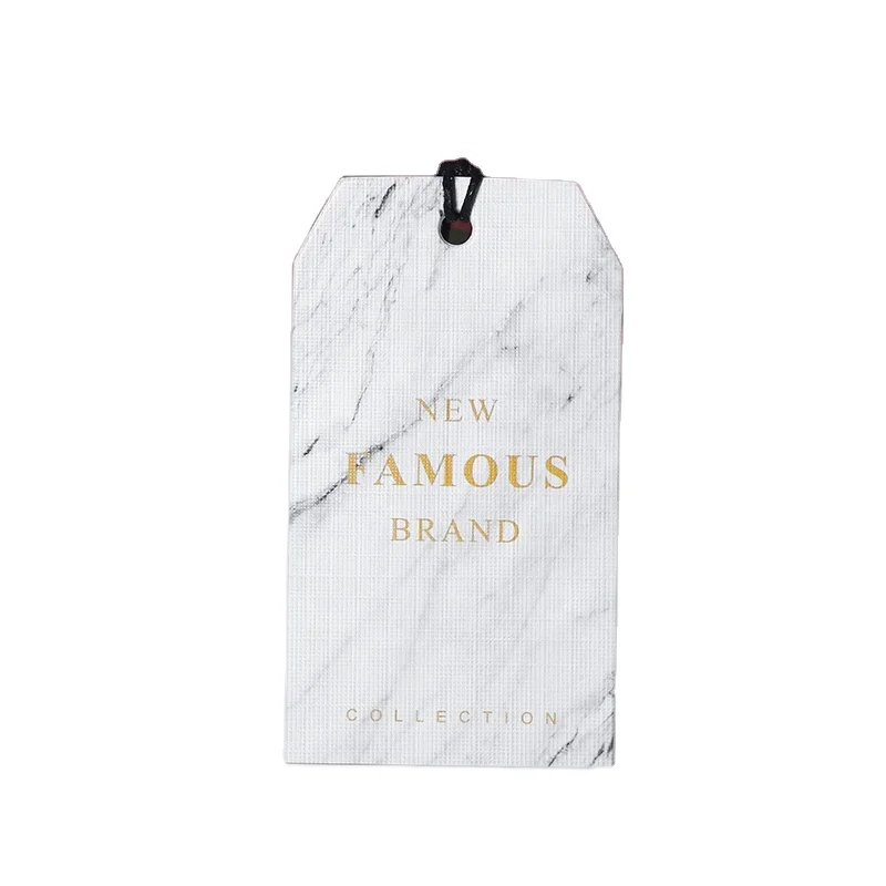 

Custom shape paper tags clothing tagger hangtags for clothing own logo, White